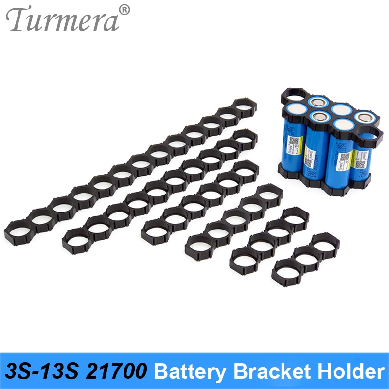 Turmera 10 Stück 21700 Lithium-Batterie-Halterung, 21700 Abstandshalter, 3S, 4S, 5S, 6S, 10S, 13S, Montage für 36 V, 48 V Elektrofahrrad-Batterie