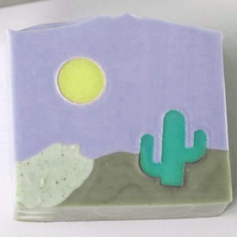 Cactus Tube Column Silicone Soap Mold Embed Soap Cold Process Making Supplies