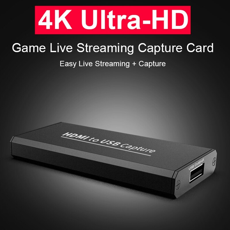 Capture card 4k hd hdmi naar usb 2.0 capture box hdmi video capture card voor mobiele computerspelopname