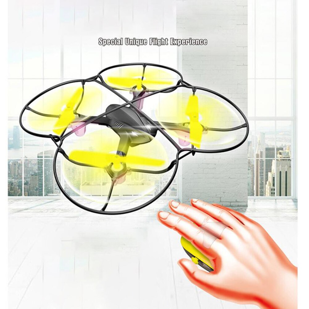 Mini Quadcopter Inductie Drone 2.4 Ghz Smart Muis Gebaar Sensing Control Rc Vliegtuigen Vliegtuig Simulator