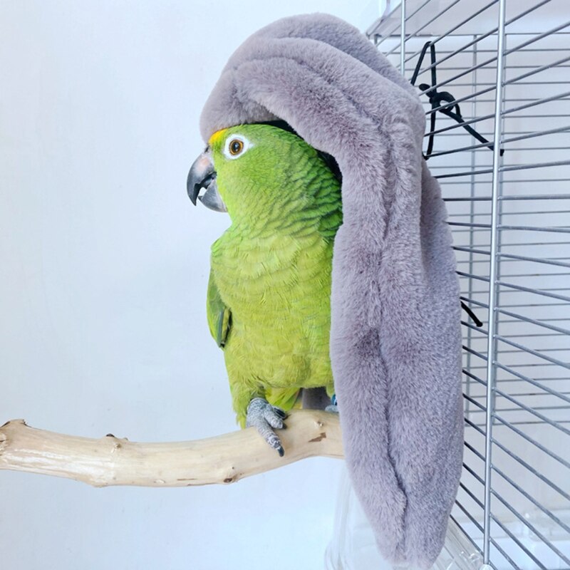 Hiver oiseau châle nid coin perroquet couverture Animal de compagnie petit Animal suspendu tente Cage décoration pour perruche calopsitte Lovebird
