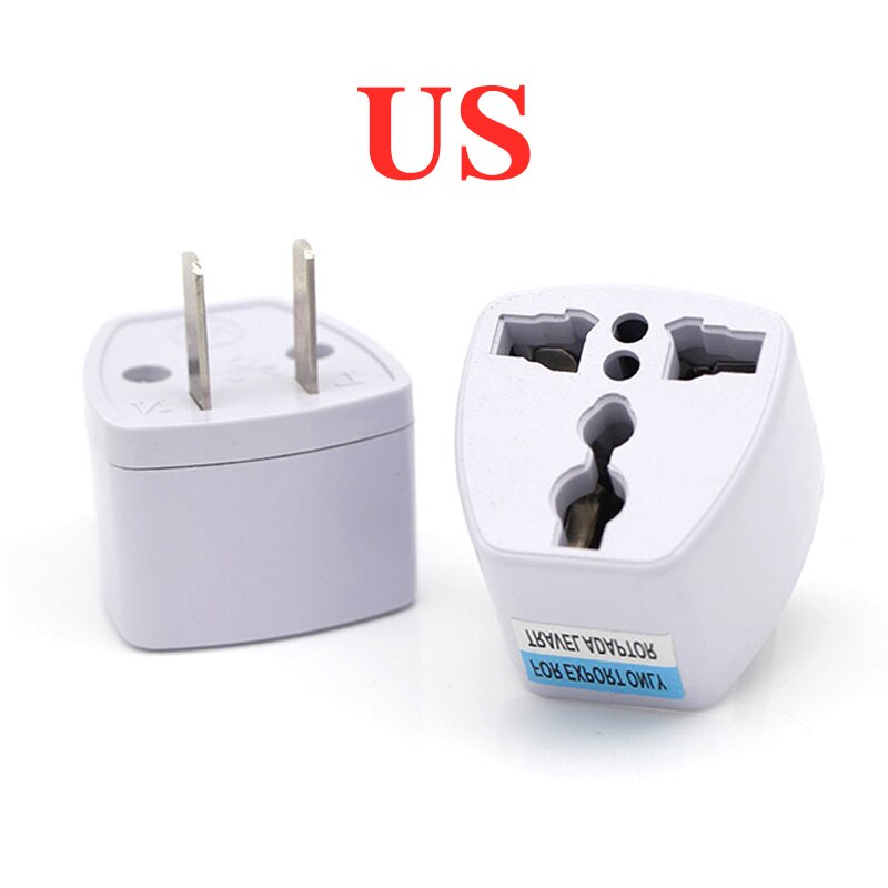 Universal Worldwide Adapter Electric Socket AU UK US EU Plug Adaptor Travel Wall Charger AC Power Option 2 USB Charging Port: US