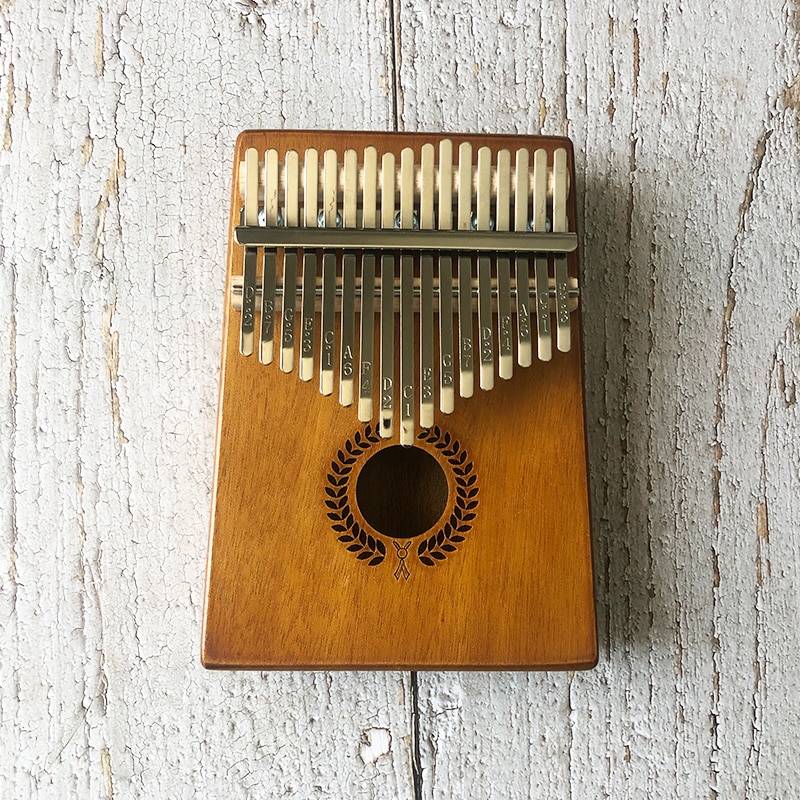 Type 17 Key Kalimba African Solid Wood Thumb Finger Piano Sanza Mbira Calimba Play with Guitar Wood Musical Instruments