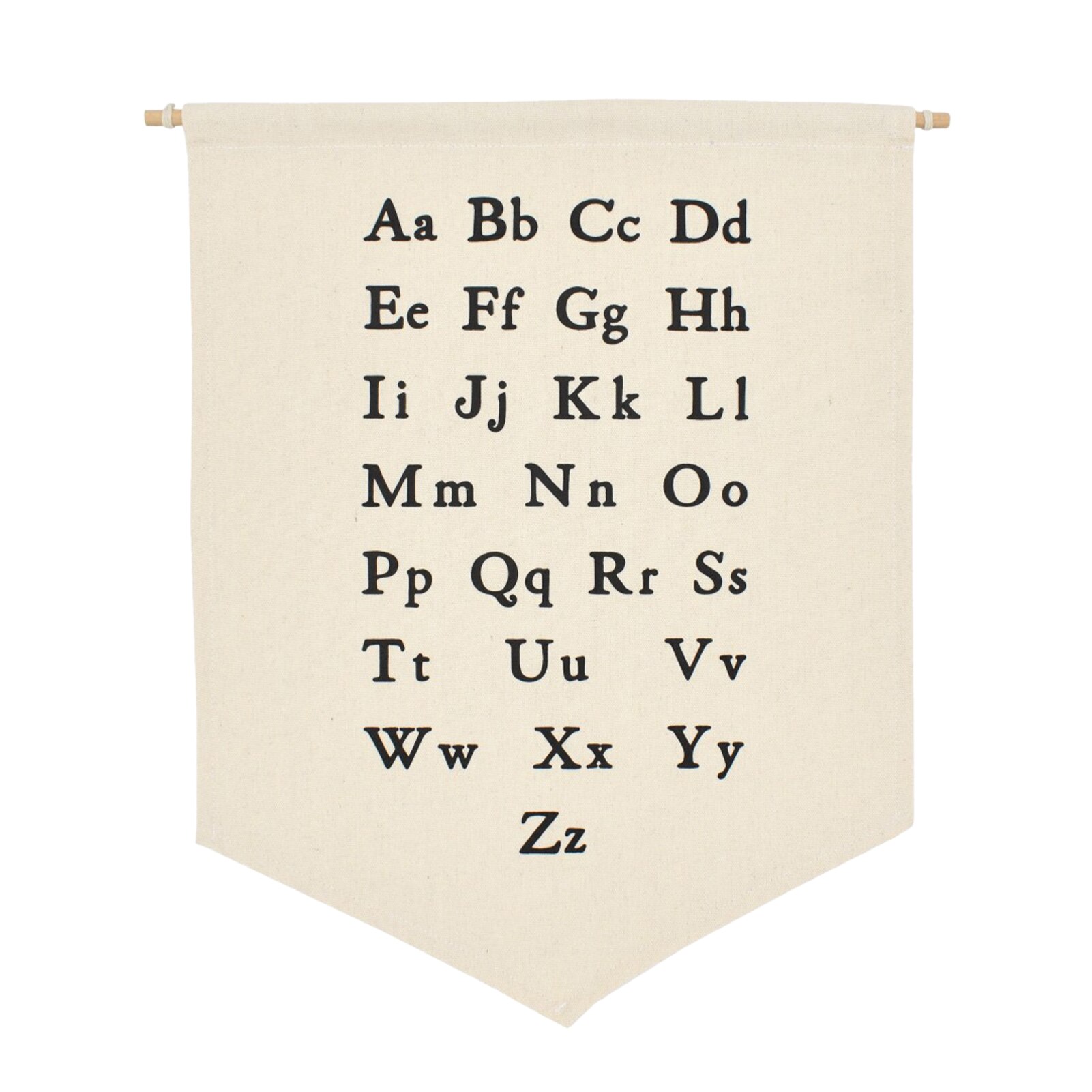 Display Durable Wall Canvas Banner For Baby Nursery Hanging Pennant Alphabet Home Decor Kids Room Early Educational Ornaments: Default Title