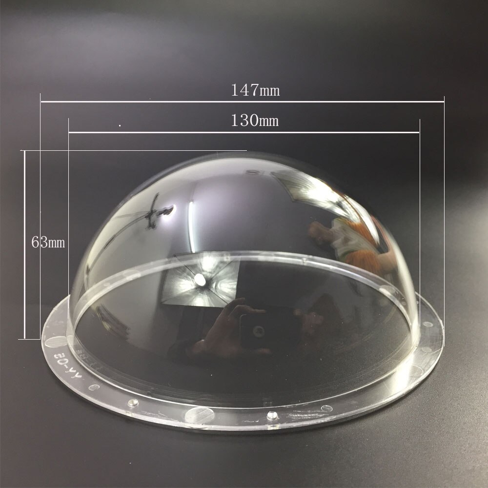 Carcasa de domo de cámara transparente de 5 pulgadas de acrílico para interior/exterior CCTV, repuesto