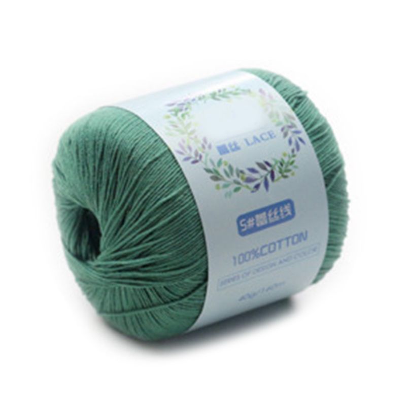 1 Roll Mercerized Cotton Cord Thread Medium Fine Solid Color DIY Hand Knitting Yarn for Embroidery Crochet Pearl Lace: 12