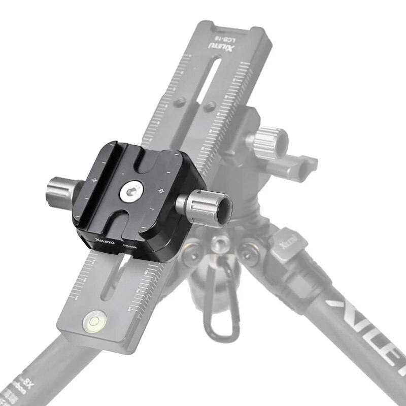 XILETU QR-50B doppio strato rapido caricamento morsetto sede universale treppiede sgancio rapido morsetto supporto per Macro piastra panoramica Shot