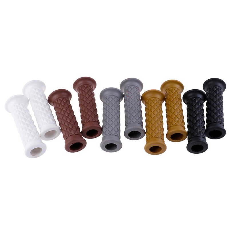 1 Pair Available Retro Cafe Racer Parts Rubber Motorbike Grip for Moto Handlebar
