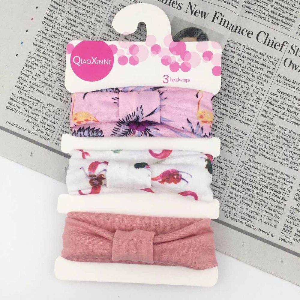 3 st /6 st bebis flickor pannband pilbåge blomma hårband tillbehör baby huvudbonad bomull huvudbonad barn flickor hårtillbehör set: Xfd -2