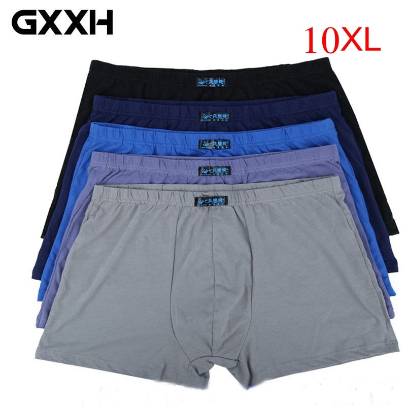 Sous-vêtements amples en coton pour homme, sous-vêtements respirants de grande taille, Boxers, culottes, 8xl, 9xl, 10xl