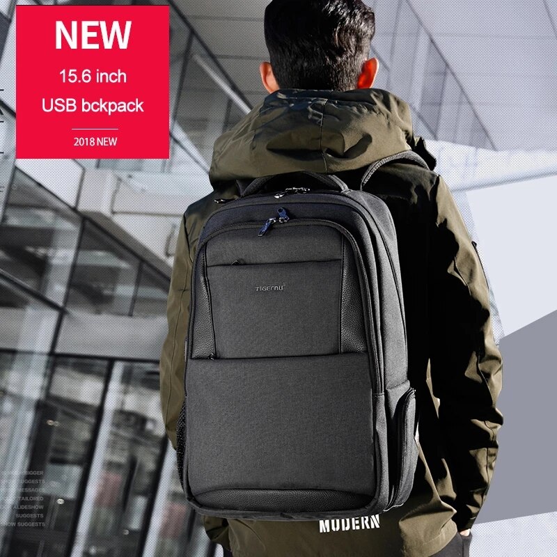 Tigernu Mannen Rugzakken Anti Diefstal Usb Opladen 15.6 Laptop Tas Mochilas Escolar Vrouwelijke Mannelijke Bagpack Notebook College Schooltas