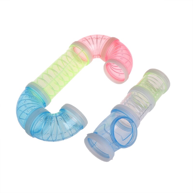 Hamster externo DIY túnel para tubería accesorios tubo jaula para hacer ejercicio accesorios: colorful