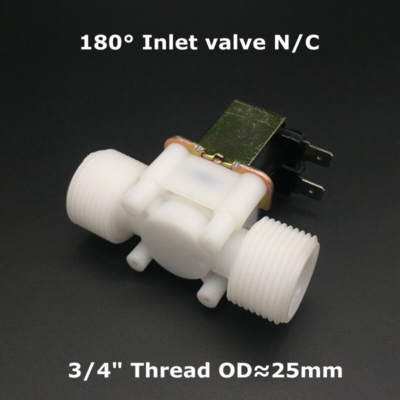 normal Geschlossen Wasser Magnetventil DC12V AC220V Elektrische 1/2 "3/4'' Einlass ventil Drei typ