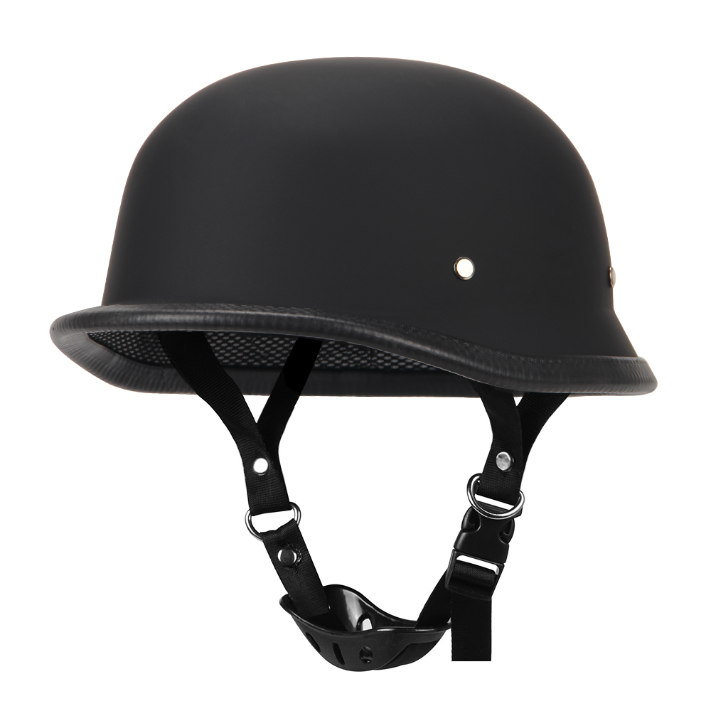 Motor halve helm Duits lederen vintage helm Casco Moto motorfiets open helm Biker Pilot DOT-certificering S-XXL