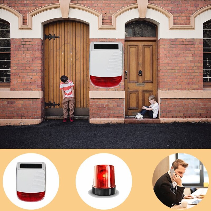 thumbnail image 2 of DKMSEC Outdoor Waterproof White 433Mhz Solar Wireless 2 of 14