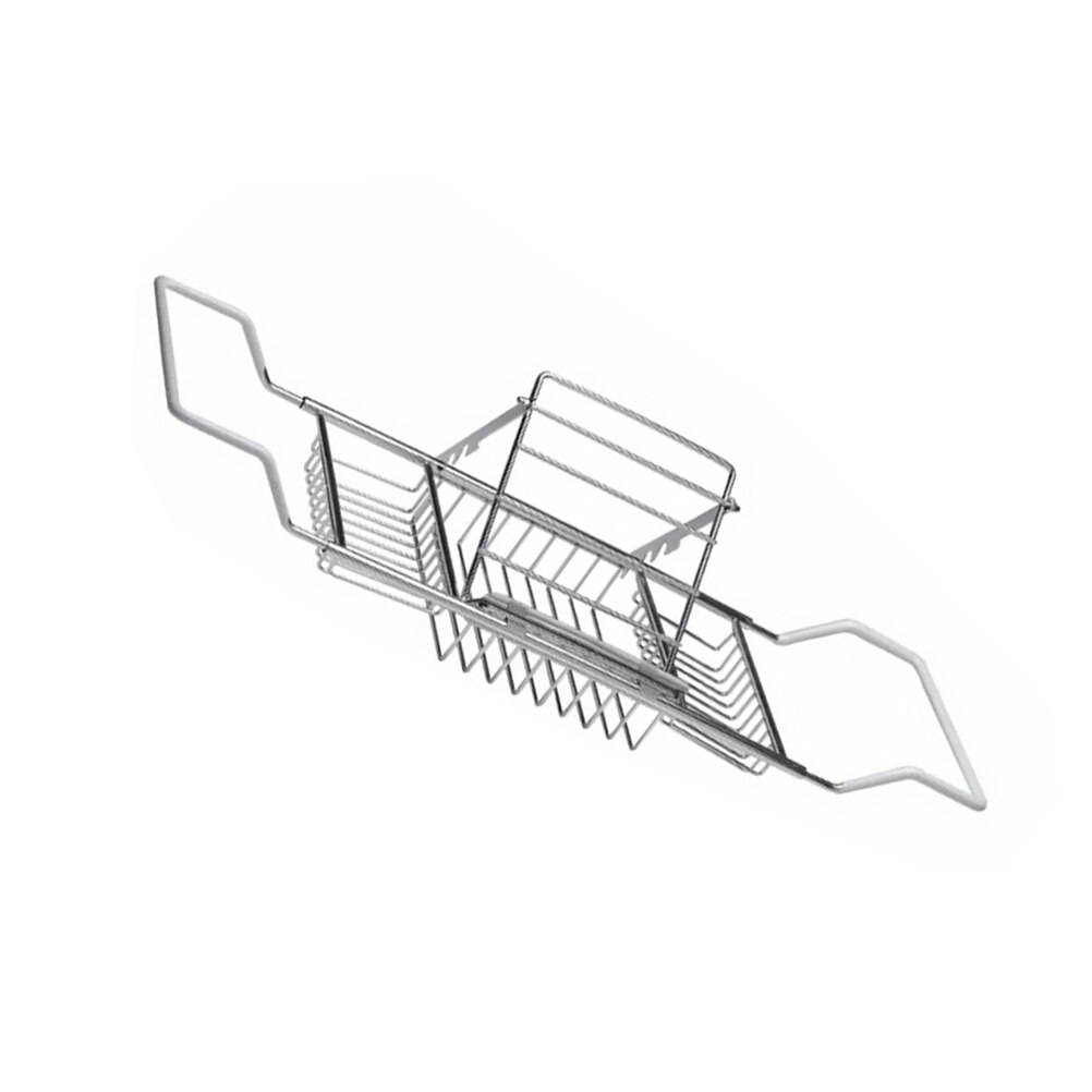 Telescopic Bathtub Rack Stainless Steel Bath Basin Rack Bathroom Bathtub Tray