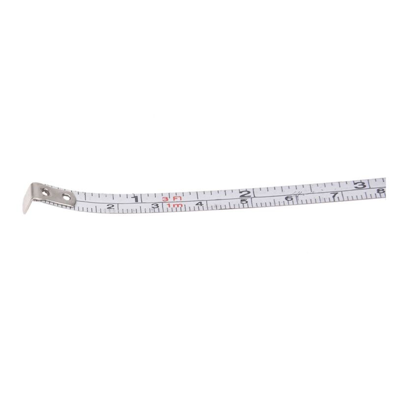 2 Pcs Multifunction Red Case 1 Meter 3 Feet Mini Tape Measure w Key Ring