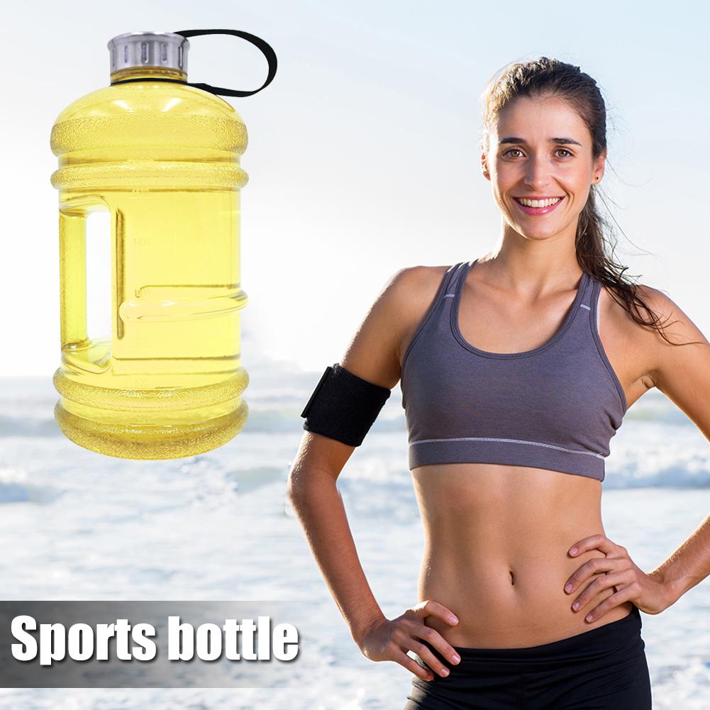 Slitstarka sportflaskor multifunktion för utomhussporter 2.2l stora vattenflaskor bpa gratis handgreppsvattenkokare