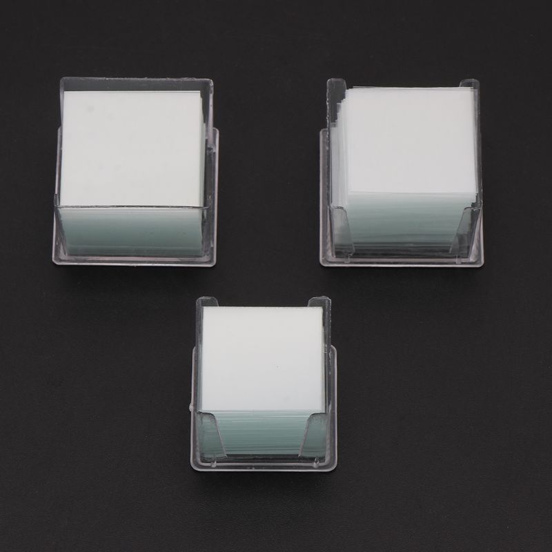 Portaobjetos de vidrio cuadrado transparente, Coverslips, para microscopio, instrumento óptico, 100 Uds.