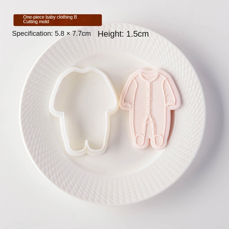 Baby-Kleidung, Keksausstecher, Prägung, Babyparty, Geburtstag, Fondant, Kekse, Werkzeuge für Kuchendekoration, Backzubehör für freundlicher: Freier Raum