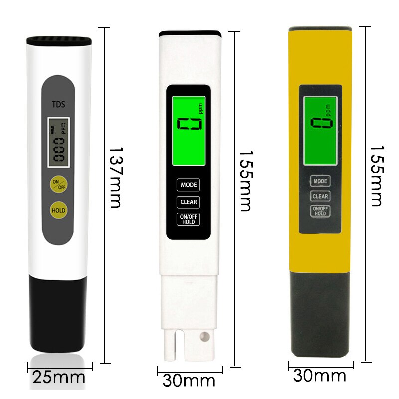Ph/Tds//Temperatuur Meter Digitale Water Monitor Tester Voor Zwembaden, Drinkwater, aquaria Tds Ph Meter