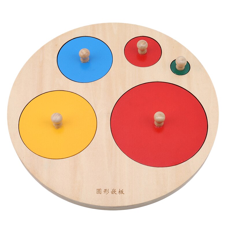 Forme in legno Geometriche Ordinamento Matematica Montessori Di Puzzle Colorato di Apprendimento In Età Prescolare Gioco Educativo Giocattoli Del Bambino del bambino: 768893