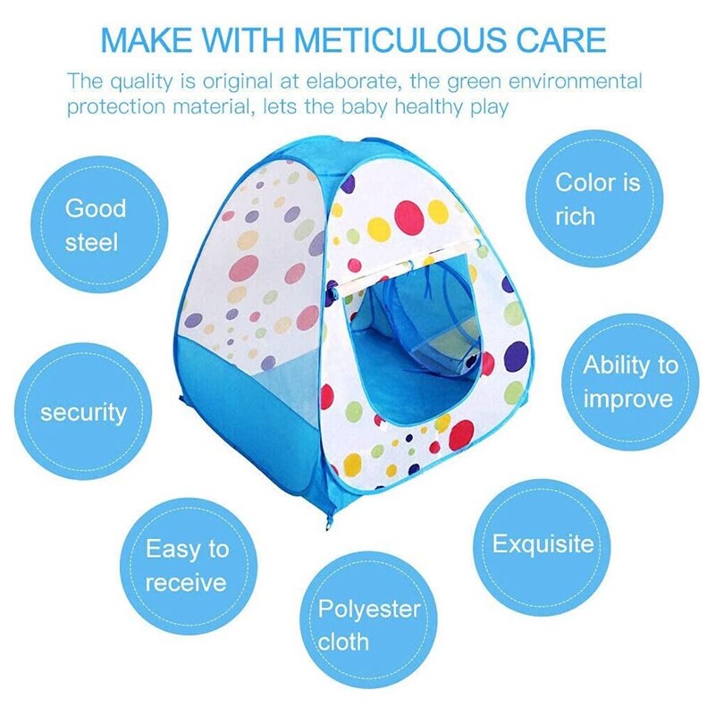 3 In 1 Kinderen Spelen Tent Met Play Tunnel Met Bal Pit Kinderen Tent Voor Indoor Of Outdoor Geven Aan kinderen Beste Cadeau