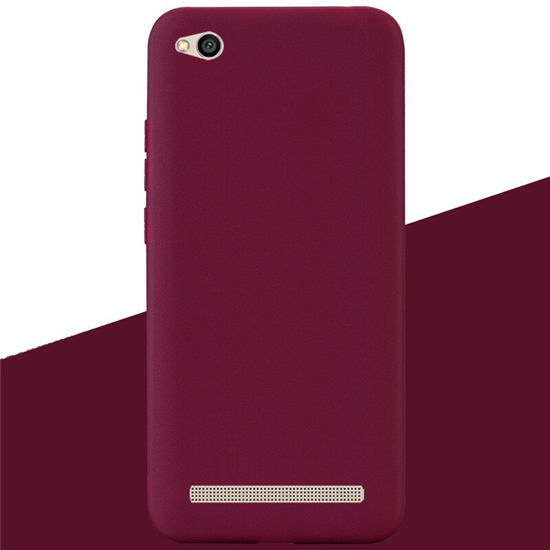 Case For Xiaomi Redmi 5A Case TPU Cover Silicone Soft Back Protective Phone Case on For Redmi 5A Redmi5A a5 5 A Fundas Coque: 10 Wine Red