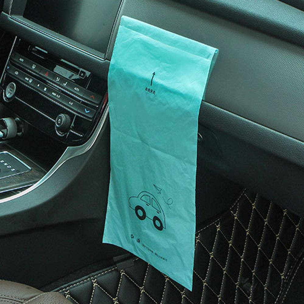 50PCS Disposable Truck Hanging Self-adhesive Interior Organizer Car Seat Back Auto Storage Trash Bag Garbage Bin trunk net