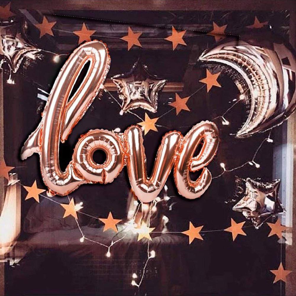 108cm siameser elsker folie ballon romantisk valentinsdag kærlighed brev bolde globos balloner fest forsyninger balloner