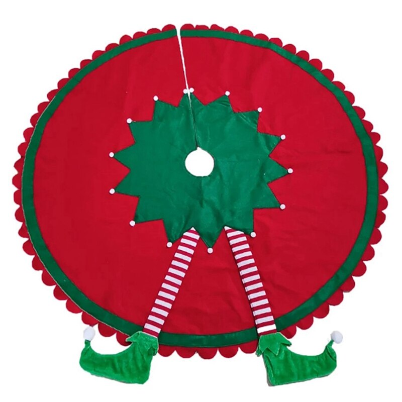 Elf Stor Heavy Duty Canvas Kerst Opbergtas Groot voor 6 Voet Boom, Rood