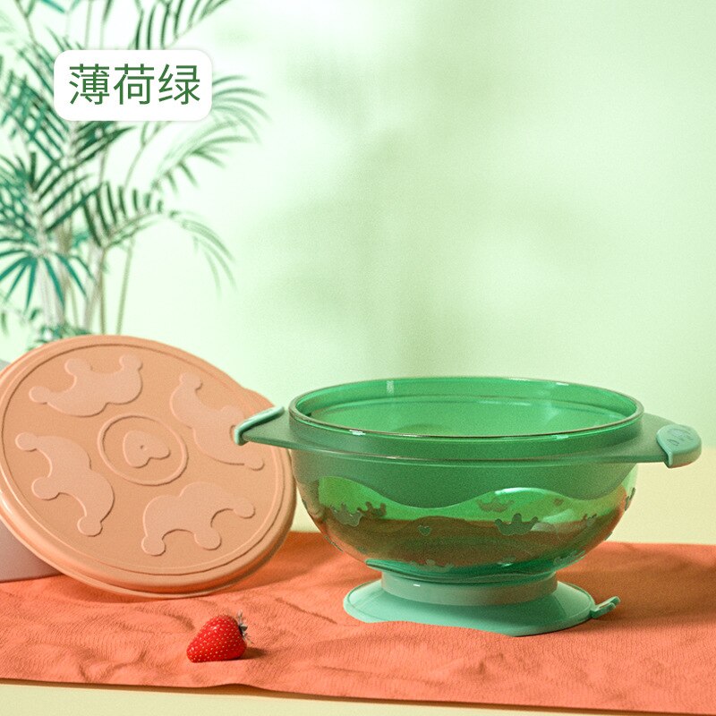 Novos produtos no mercado: copo de sucção das crianças e bacia de palha anti derramamento de alimentos para bebê suplementar comida de alimentação utensílios de mesa bebê e: 2