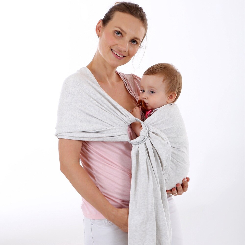 Sac à dos kangourou en coton organique | Pour bébé de 0 à 36 mois, sac à dos respirant et Super doux de 2.2m, alimentation de bébé, siège hippique pour maman