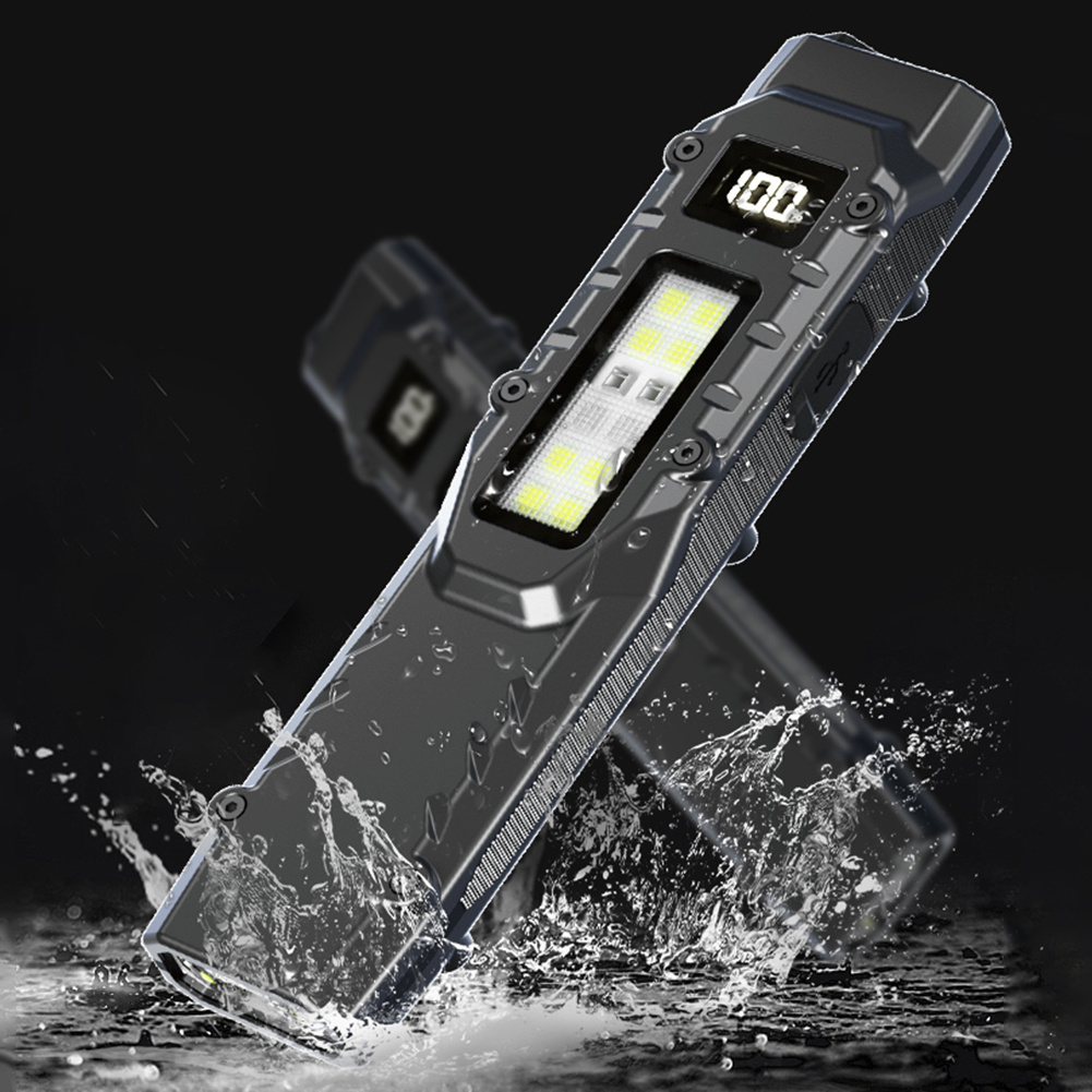 Ultraslanke zaklamp LED-superheldere zaklamp 1000 mAh Mini-kampeerlamp Noodverlichting voor buiten wandelen met penclip