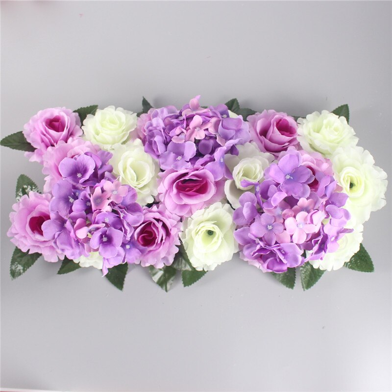 1 sæt kunstig blomst række gør det selv silke blomst bryllup bue vej bly alle forskellige typer dekoration til hjemmet hotel fest indretning diy