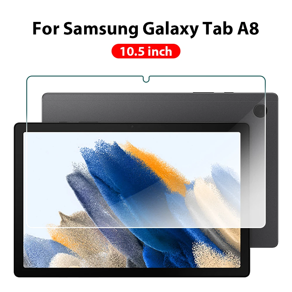 Protector de pantalla de vidrio templado para Samsung Galaxy Tab S9 S8 Ultra S7 Fe Plus para Samsung A9 A8 A7 Lite accesorios de película para tableta: Morado