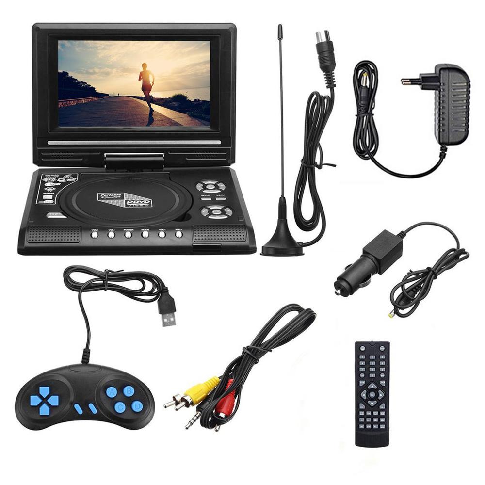 Draagbare Dvd-speler Met Lcd-scherm Volledig Compatibel Met MP3/Fm/Usb/Dvd/Vcd/Cd Verbinding Tv Multimedia Speler