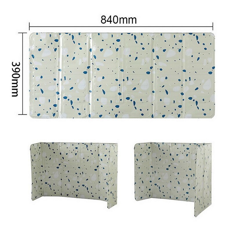 1PC Kitchen Gadgets Oil Splatter Screens Aluminium Foil Plate Gas Stove Splash Proof Baffle Home Kitchen Cooking Tools: J
