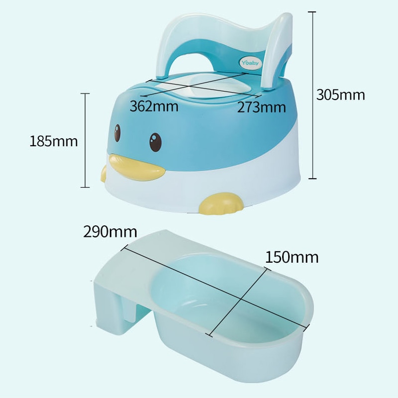 Baby Potty Toilet For Children Portable Pot Baby Potty Training Toilet Seat Comfortable Backrest Cartoon Cute Potty