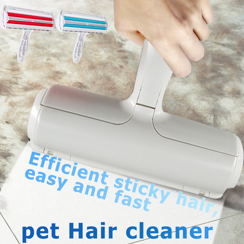 Pet Hair Roller Remover Pluizenborstel 2-Way Hond Kat Kam Tool Handig Schoonmaken Hond Kat Bont Borstel Base meubelen Sofa Kleden