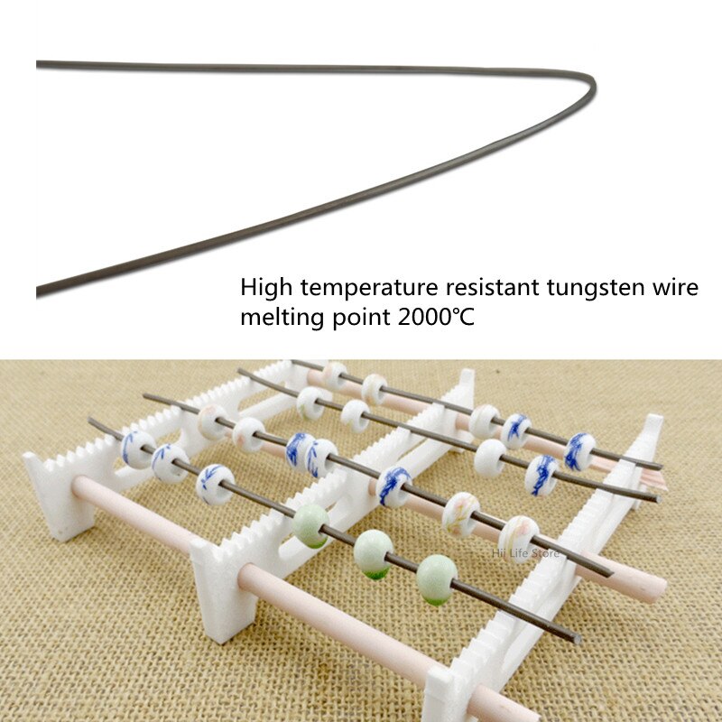 Soporte colgante de alambre de tungsteno de cerámica de 1m, colgante pequeño especial para horno de alta temperatura, muebles de 2/3mm