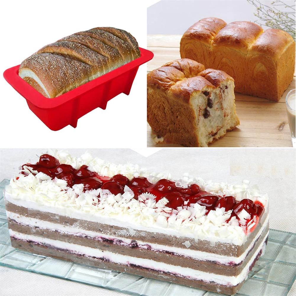 Siliconen cakevorm broodvorm antiaanbakvorm rechthoekige bakvorm bakvorm bakvorm