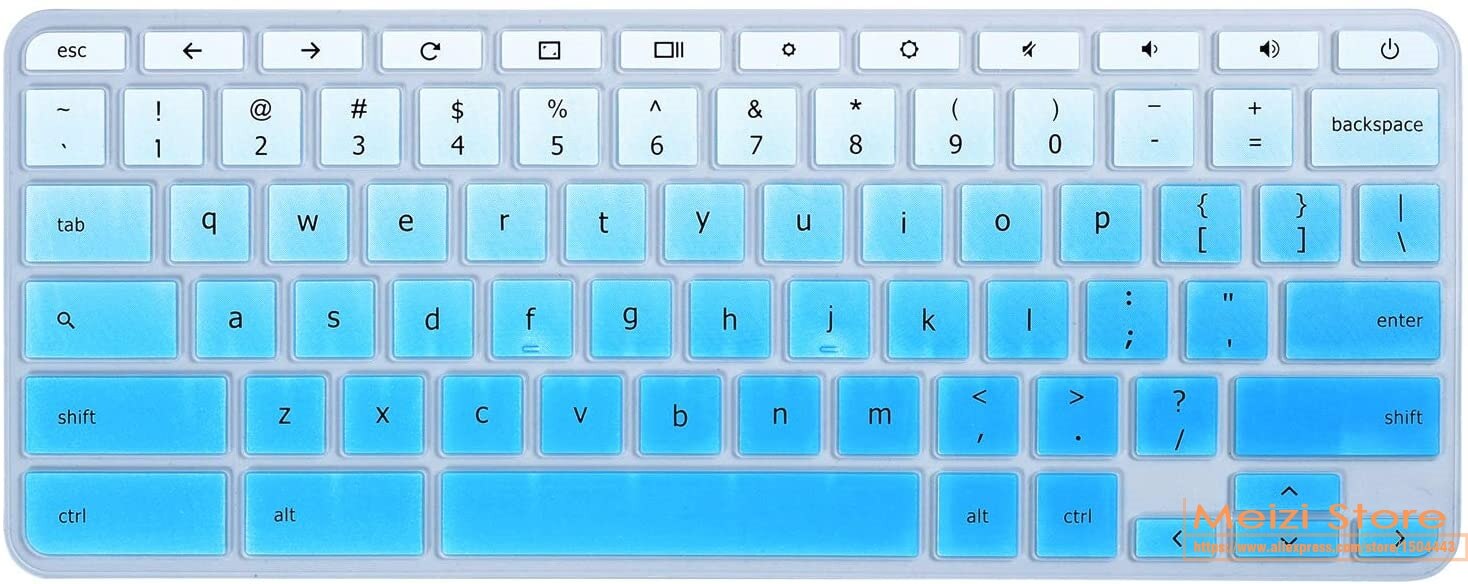 For 11.6&quot; Lenovo Chromebook C330, Lenovo Flex 11 Chromebook Laptop Keyboard Cover Skin for 14&quot; Lenovo Chromebook N42 N42-20: fadeblue