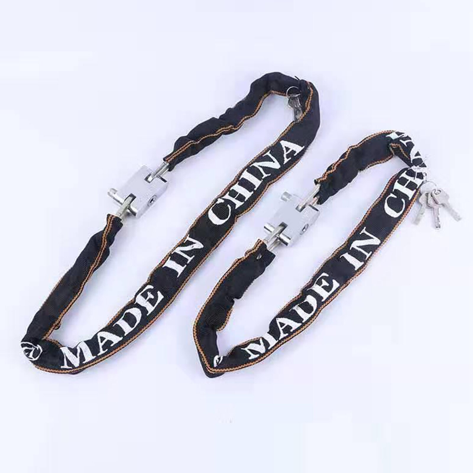 80/110cm Anti-Theft Bike Chain Lock Anti-Cut Steel Security Locks for Gate Fence