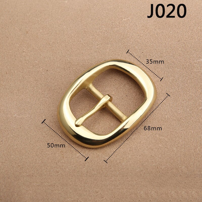 1pcs Solid Brass 35mm Belt Buckle End Bar Heel Bar Buckle Middle Center Bar Buckle Single Pin Heavy-duty for Leather Craft Strap: A7 J020