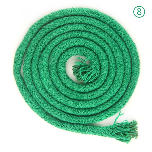 Ficelle colorée de 5mm, accessoires pour bricolage, cordon rond en coton pour vêtements, corde à dessin en macramé de 10 m/min/lot: Color No.8