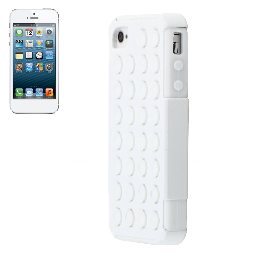 Zwei-in-eins-handyhülle für iphone 4/4s , weiß, wave point