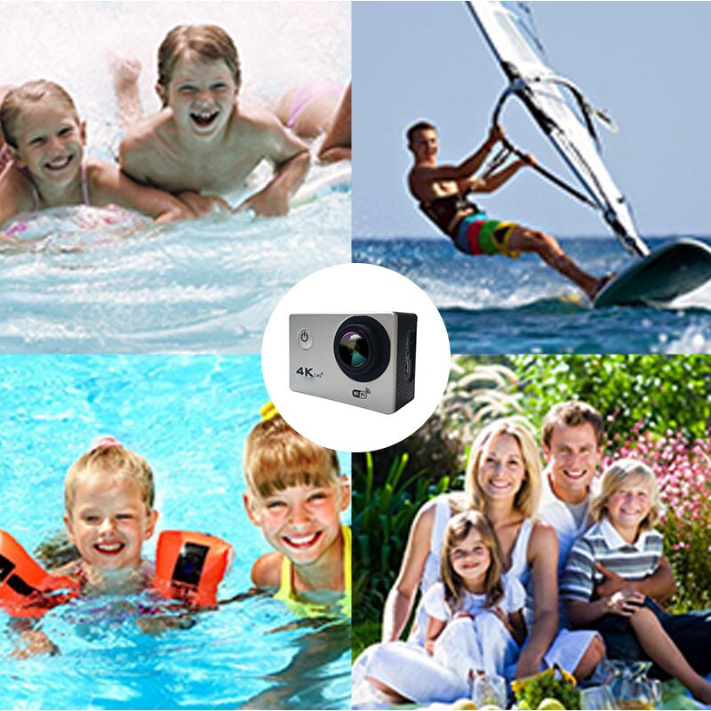 Full HD Waterproof Camera with 170 Degree Wide-angle Lens Support Time-lapse Photo