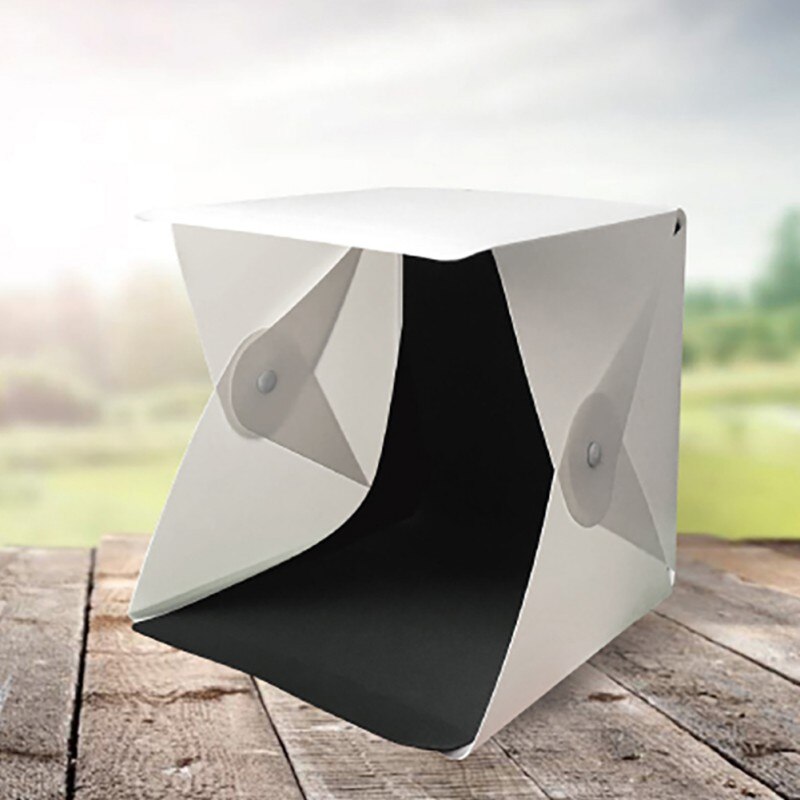 Top Grade 20*20 cm 2pcs/set Camera Tool Portable Waterproof LED Folding Studio Set Soft Light Box Shooting Background Tool