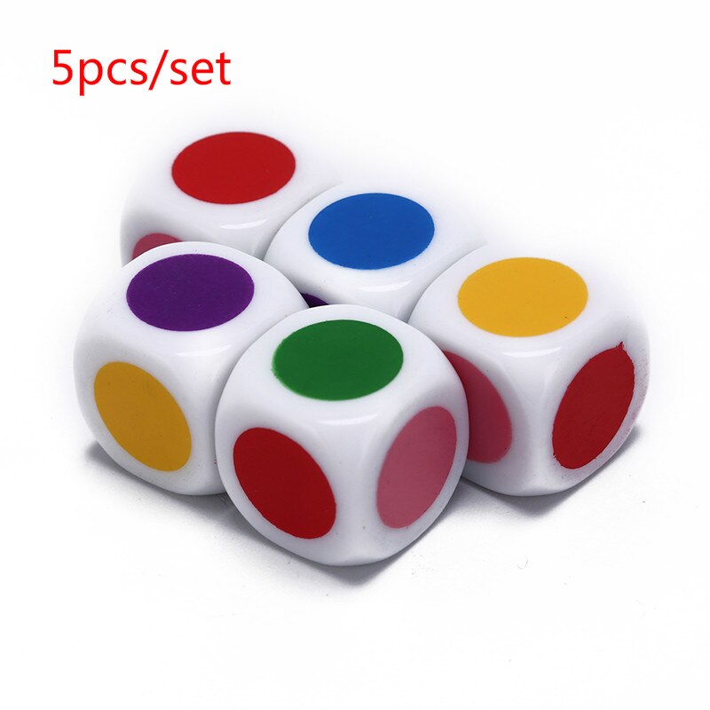 5 teile/los Acryl freundlicher Bord Spiel Sechs Seitige weiß Farbe Familie Party Lustige Tisch Würfel Spiele Pädagogisches Spielzeug